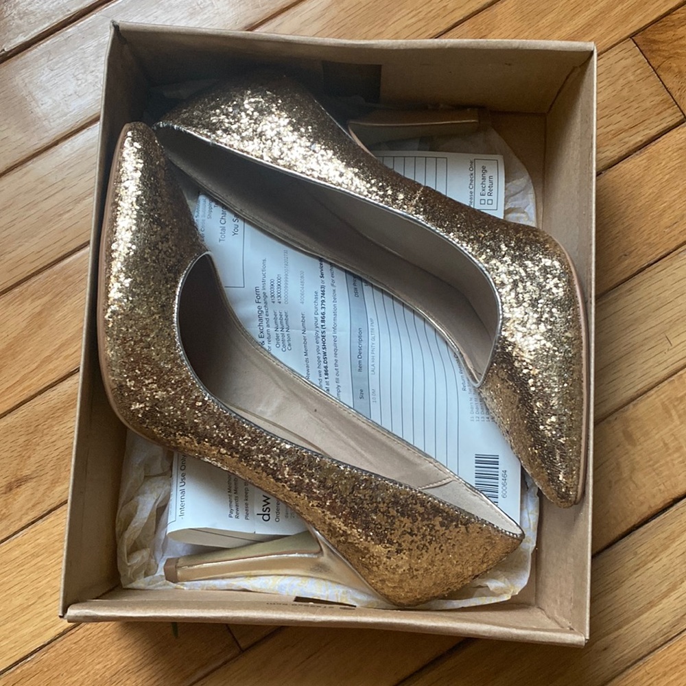 Gold heels